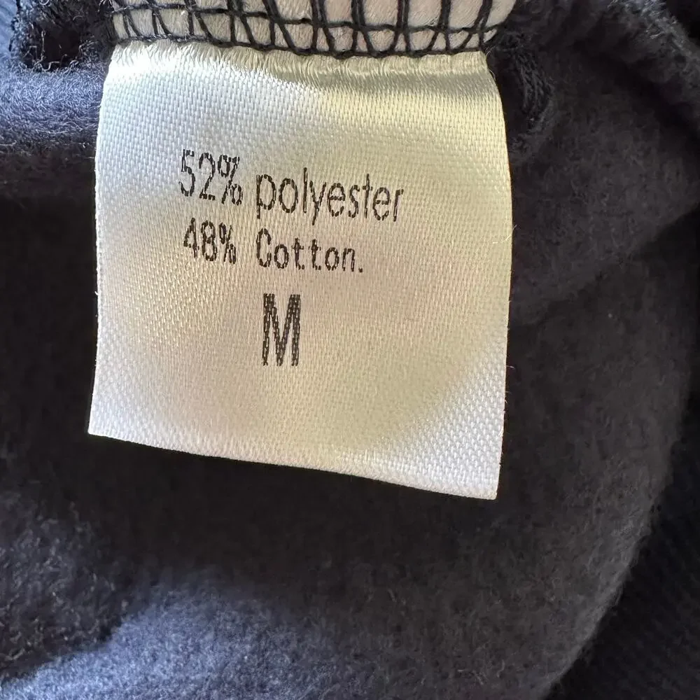 Women’s Navy Blue V-Neck Long Sleeves Crop Sweatshirt Size M NWOT - Picture 6 of 6